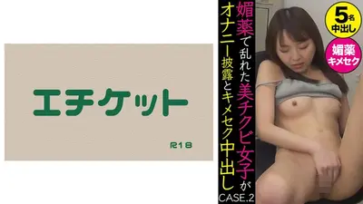 媚薬で乱れた美チクビ女子がオナニー披露とキメセク中出し CASE.2