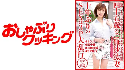 四十五歳のご無沙汰妻 10年ぶりのSEXは3P大乱行 有実さん45歳