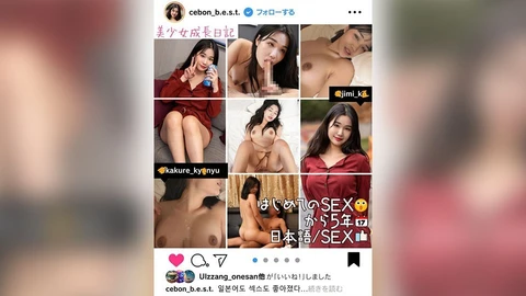 【美少女成长日记】打败天真质朴的韩国素人正妹已经5年了！我变得非常擅长日语和性！ [放荡韩国美女SEX 3连]