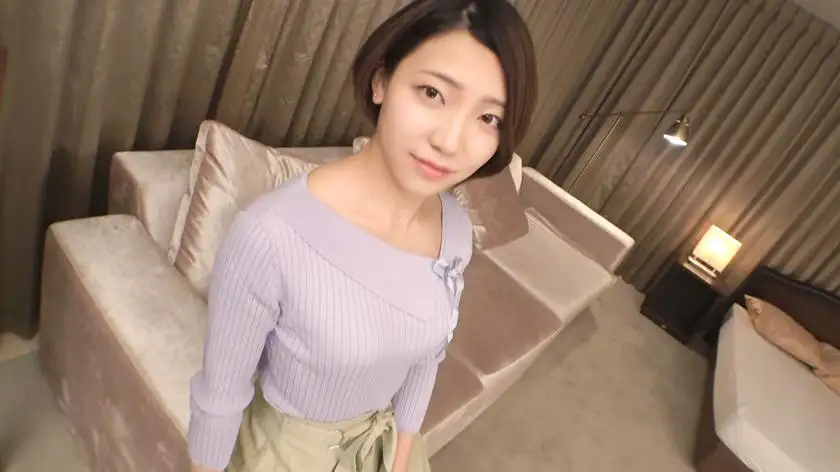 [First shot] [Short-cut beauty] [Beauty club member panting lewdly] A slender girl who applied to relieve stress. Don't miss the moment when the shy smile turns into a look of ecstasy. AV application online → AV experience shooting 1433