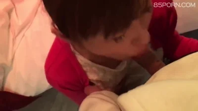 Cute Japanese girl blowjob in hotel