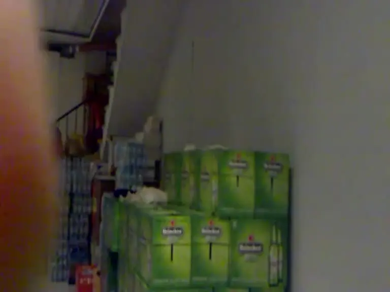 Showing my face and having sex with my little girlfriend in the small warehouse of the grocery store