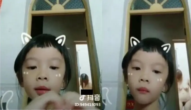 The little girl played Tik Tok... lost her temper and sang and danced Meow Meow songs ~ accidentally exposed her "mother's naked body"! Netizen: Your father will kill you