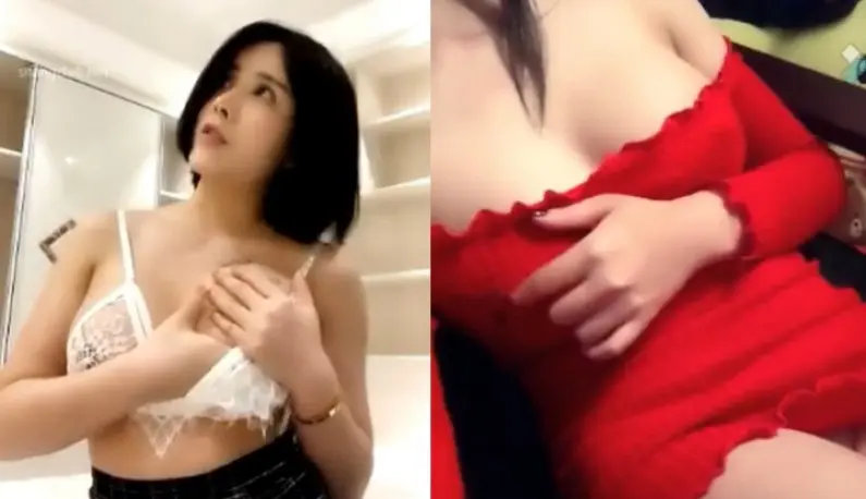 Mina-chan video dressing show, big breasts stripping show, shaking breasts and flipping pussy, shaking her pussy~
