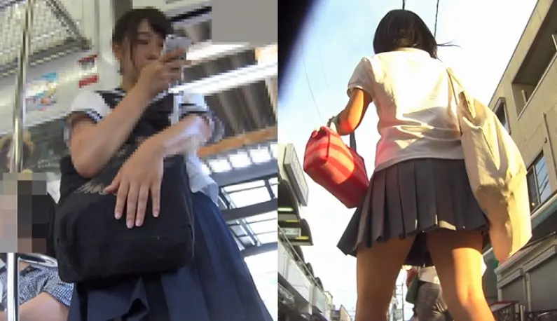 What a secret photography prodigy!! Tracking a student girl~ from the subway all the way to the outside of the car~ Forget it if you follow the wrong person~ then keep following!!