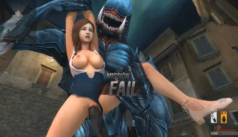 "CrossFire CF" 3D fan sex work ~ all kinds of sexy girls are entangled by the monster's big cock!!