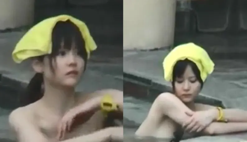 [Japan] Outdoor hot spring candid shooting plan!! Targeting the sweet towel girl!!