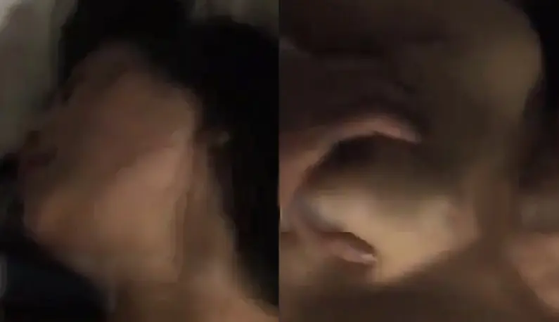 A young girl was secretly filmed having sex in 1997!! Although the camera was very shaky, she could still see her big white breasts!!