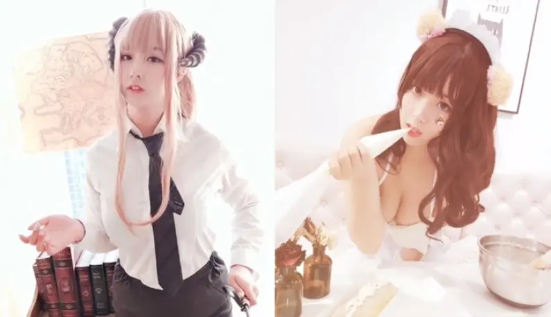 The best young model leaks in large scale~Big breasts COSER uniform temptation~
