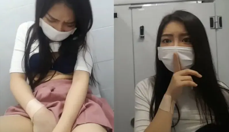 [South Korea] How to masturbate in public toilets!! Shhhhh, there’s someone next door!!