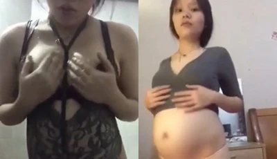 國產二胎臨盆小妹妹~臨盆前還是要玩自己的小穴穴~