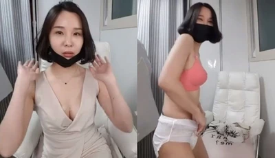 [韓國] 清秀佳人微露乳溝~哥哥對美乳充滿幻想！