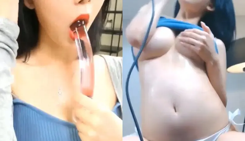 [韩国] 水晶棒棒的魅力，粉嫩美乳湿湿的…让哥哥想舔！