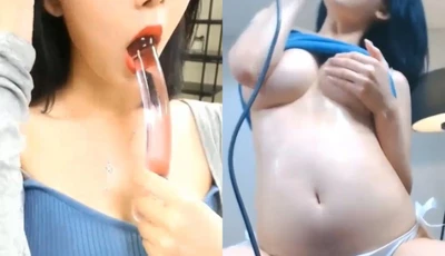 [Korea] The charm of the crystal rod, the pink and beautiful breasts are so wet...it makes my brother want to lick them!