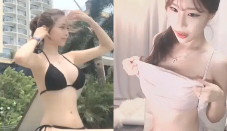 [韩国] 主播秀出往日泳装照，你们喜欢现在的我吗？