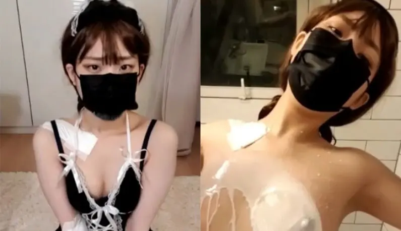 [韓國] 美瞳蘿莉受傷用牛奶洗澡，其實是想被大量精液胸射!!!