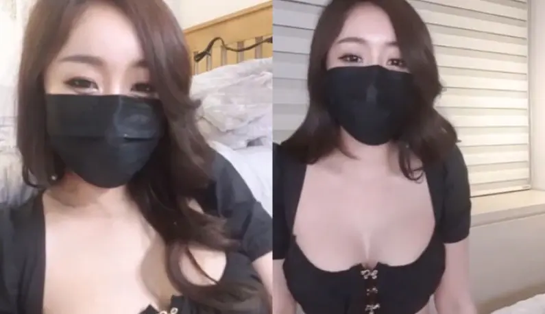 [Korea] The round and beautiful breasts are perky, I am a beautiful perky witch shaking her breasts!