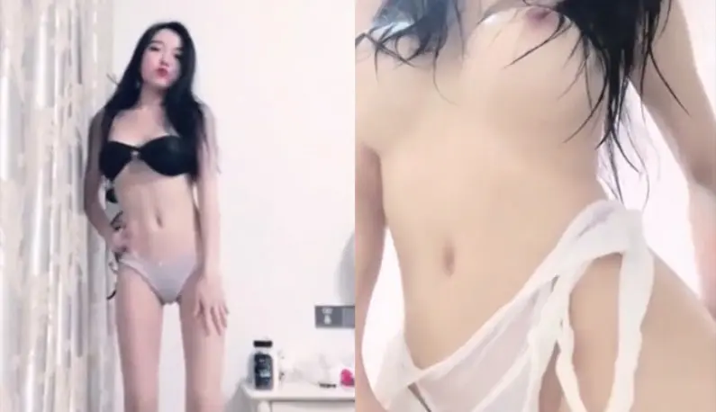 The sexy live broadcast host "Bo Bo Goddess" strips and dances in front of the camera, and takes a shower live to reveal her perfect body and pink pussy~