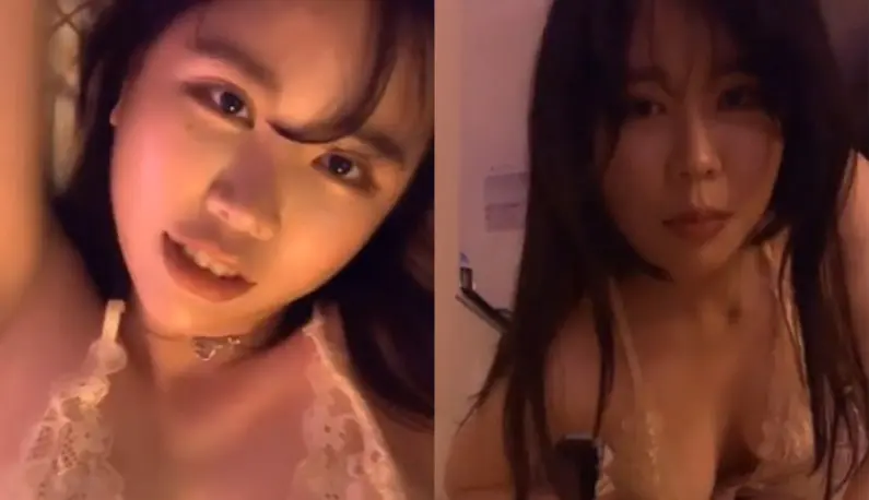 [Korea] Her big breasts will jump out of her pajamas whenever she moves ~ This is how the naughty and cute little sister teases her dads!