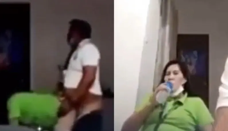 [Philippines] The village chief was so excited during the video conference that he had sex with his female secretary during the break and the live broadcast leaked without turning off the camera~