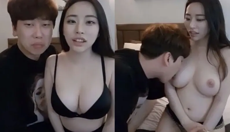 [Korea] I’m so envious of having a girlfriend like this~ She licks her boyfriend while doing a live broadcast