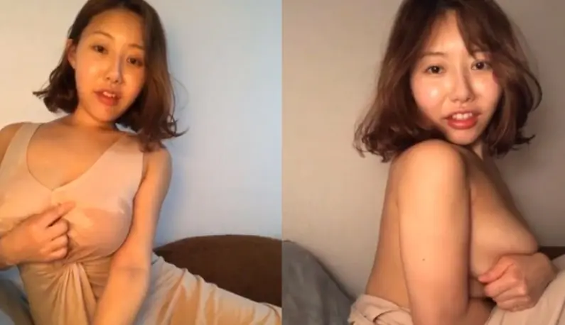 [Korea] Shh! Keep your voice down~ The young lady woke up from the heat in the middle of the night and started a live broadcast to strip and chat