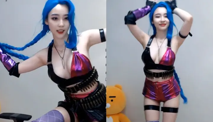 [South Korea] Tired of playing League of Legends ~ Watch the live version of Jinx dance and relax before continuing to play