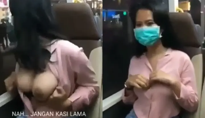 [Hong Kong] A busty Philippine politician exposed her big breasts on a double-decker bus~