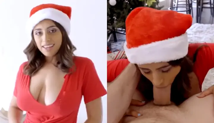 [Restricted Express] Busty slut ELLA KNOX takes the initiative to seduce her boyfriend for an unforgettable Christmas party~