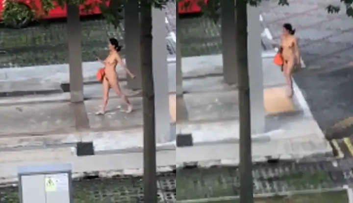 [Singapore] If a naked girl wants to be around for a while, just get naked! Unexpectedly, they were all hit directly by residents on high floors!