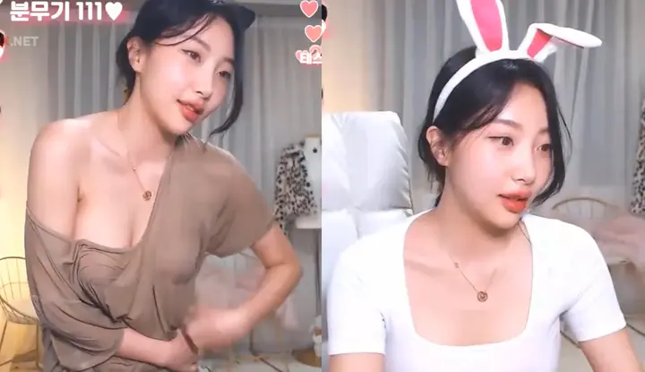 [Korea] The sexy little white rabbit sings and dances ~ and deliberately shows off her breasts in a seductive and sexy way.