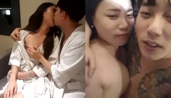 [South Korea] Handsome guy generously shares his hot sex partner ~ Affectionate kiss, gentle licking of breasts, so happy