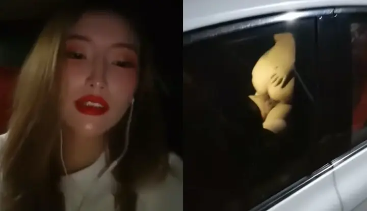 Driving the girl to a designated place for the boss to fuck her~ The boss is quite shy and only wants to do it alone in the car