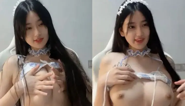 [韩国] 抖内金额终于达标了～可爱妹子开始脱衣挤乳喽