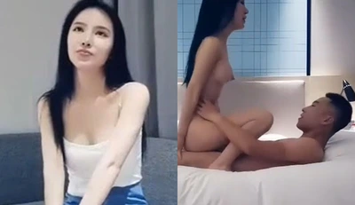 约了个高颜值白衣巨乳御姊，口交扣屄后火车便当～