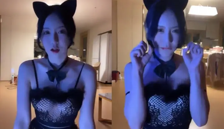 [Korea] A beautiful girl plays the role of a sexy little cat today~ Take it home and train this cat with your cock
