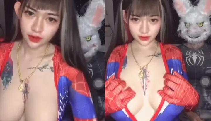 [Thailand] OF Panid69~ The big-breasted spider woman is ready to save world peace with her big breasts!