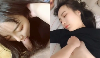 The beauty queen O Yuan's private sex video ~ When her cock is hard in her mouth, of course she has to thrust it from the front and thrust it hard ~