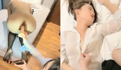 A man made a date with two women and paid them to play with each other's pussies. This is really naughty~