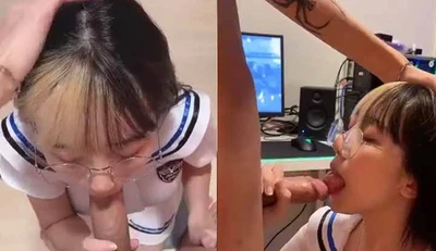 [Thailand] The schoolgirl is so hungry just after school~Eating a cock can satisfy her hunger