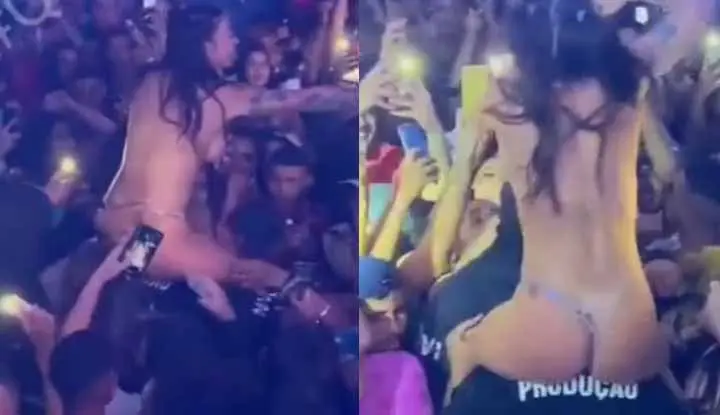 Brazilian female singer Pipokinha's singing clip, the longer she drags on, the less she sings while showing off her sexy figure~