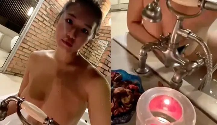 [Malaysia] OnlyFans busty internet celebrity Ms.Puiyi prepares scented candles and rose petals to celebrate Riding Day~