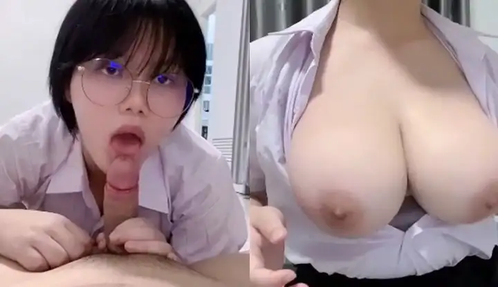 [Thailand] Big breasted school girl is the best to fuck~