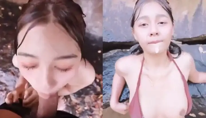 [Thailand] A busty beauty has sex with her boyfriend in Yexi, and they have intense sex in the cold water~