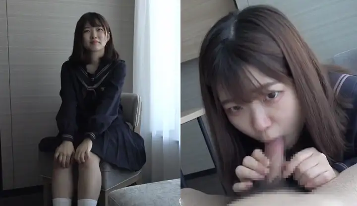 [FC2] Sex Dashu takes a pure and cute student girl to a hotel and has sex without a condom (FC2-PPV-2548587)