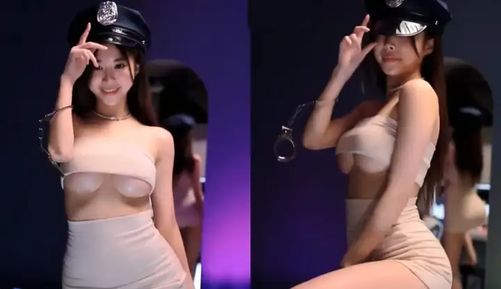 [Korea] Who is lustful? The policewoman with beautiful breasts is about to arrest you