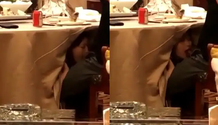 Are the wedding dishes different? The video of "The wedding banquet hits the girl at the next table kneeling down and eating sausages" has leaked!